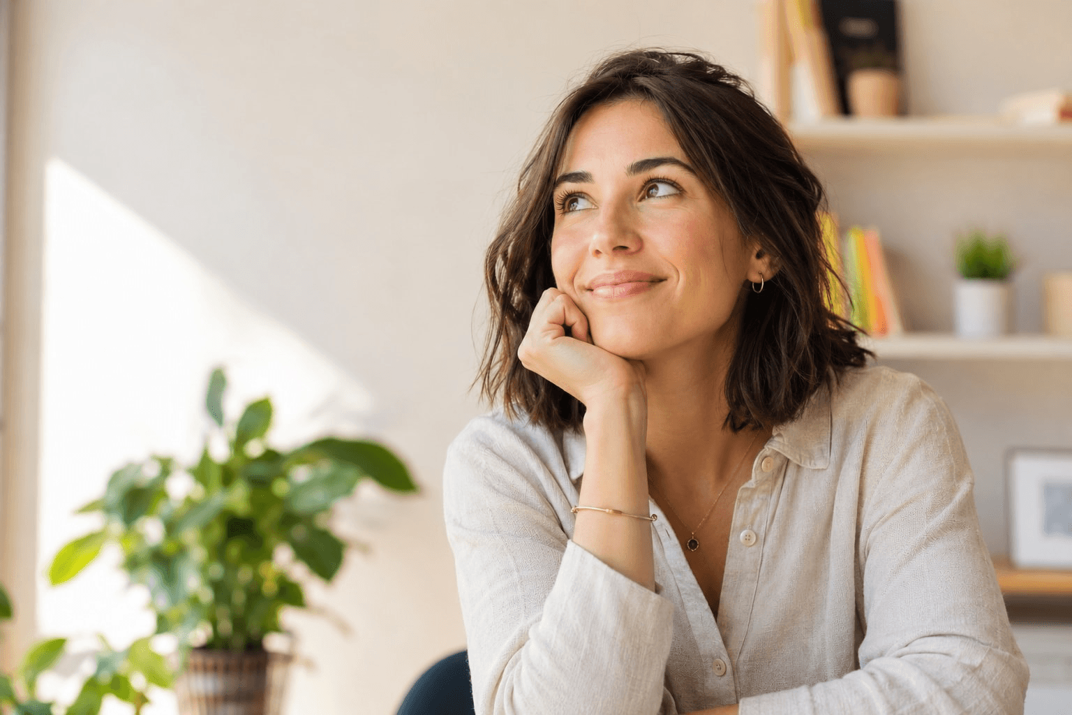 Personne en réflexion dans un environnement calme Cereya